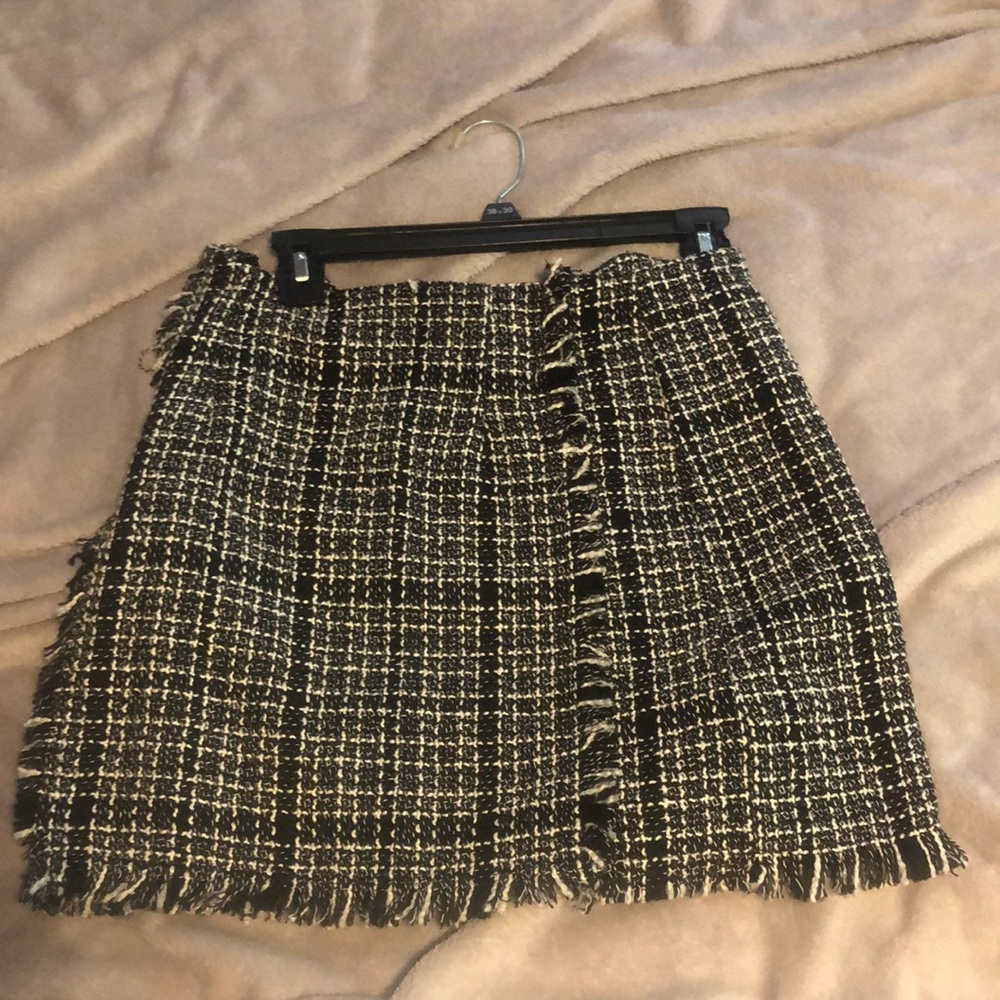 Plaid mini skirt